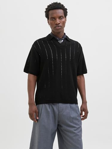 Jorparos Knit Easter Short Sleeve Crochet Polo