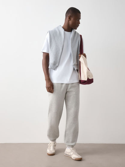 White Regular Fit Essential Crew Neck Cotton T-Shirt