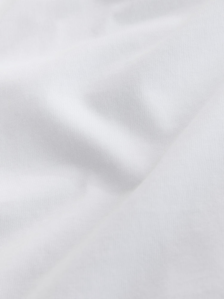 White Regular Fit Essential Crew Neck Cotton T-Shirt
