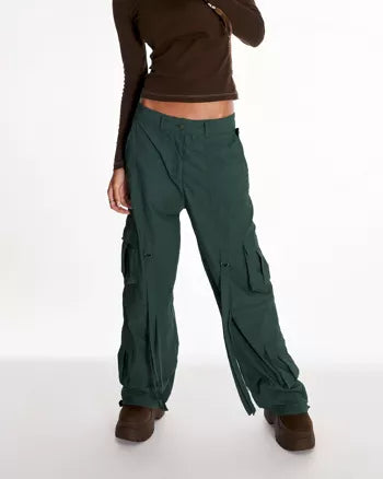 Green Knight Parachute Cargo Trouser