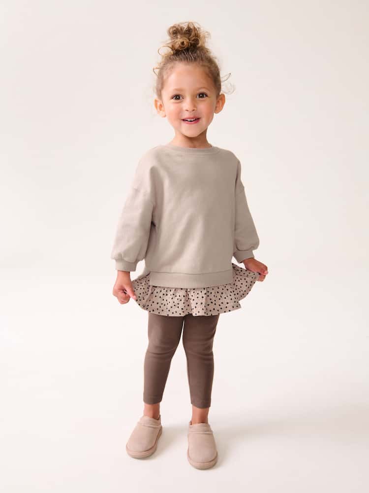 Neutral Tan Long Sleeve Top