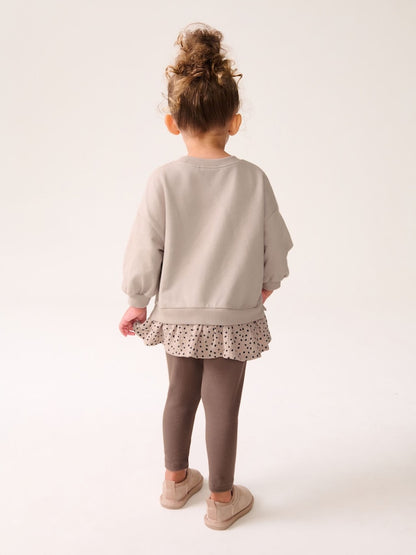 Neutral Tan Long Sleeve Top