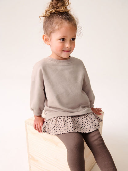Neutral Tan Long Sleeve Top