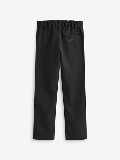 Black Slim Waist Slim Leg School Formal Trousers