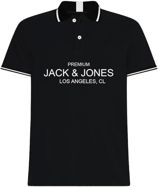Black Men's Logo Polo
