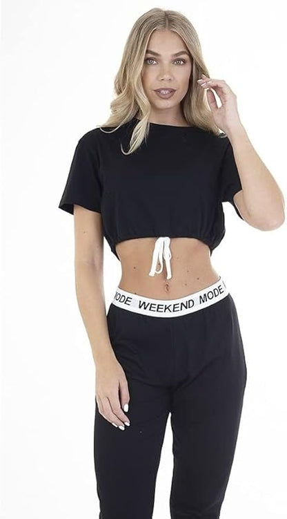 Ladies Weekend Mode Long Loungewear Set