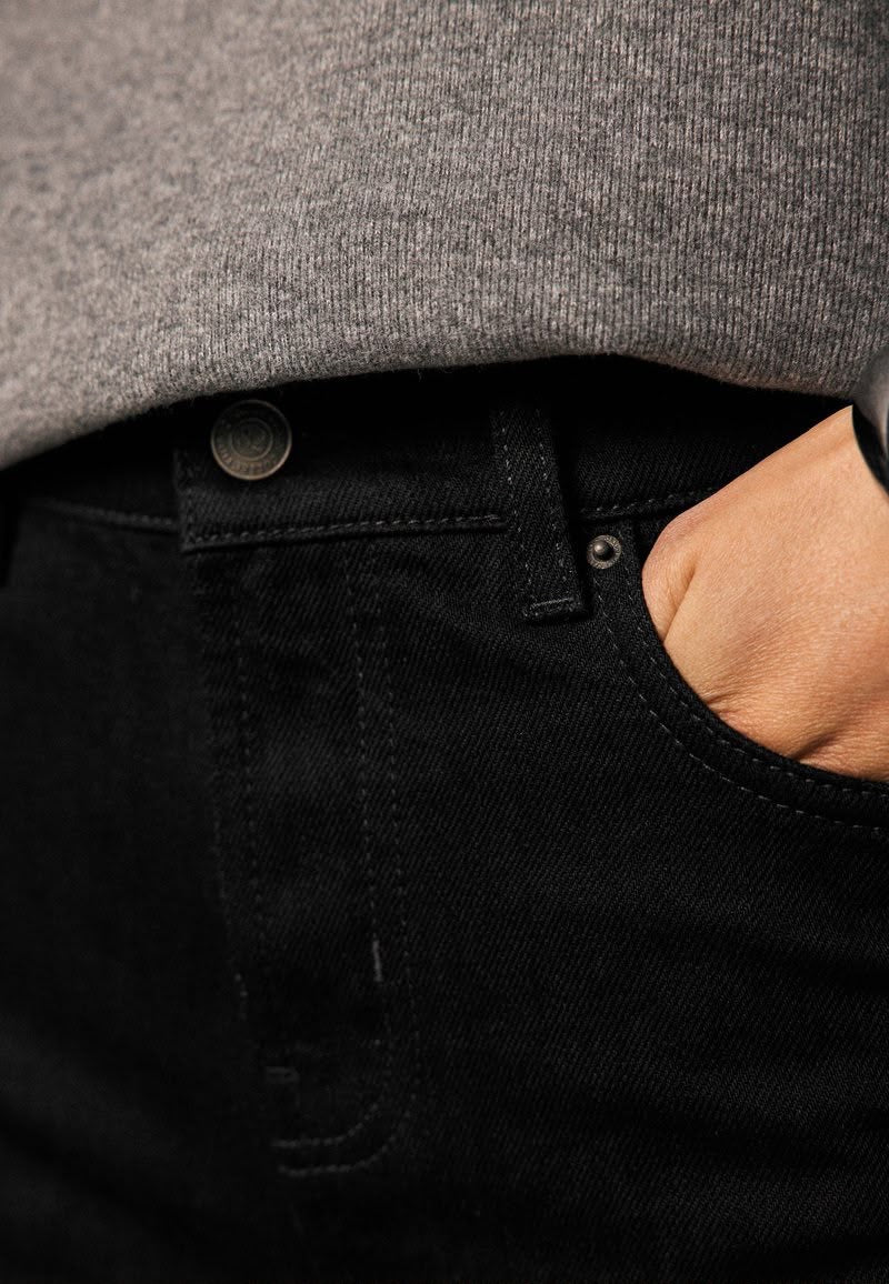 Next Mid Rise Barrel Leg Jean Black