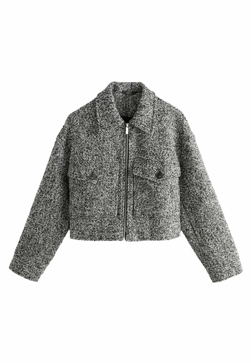 Zip Up Light jacket - black