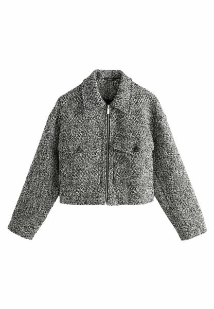 Zip Up Light jacket - black