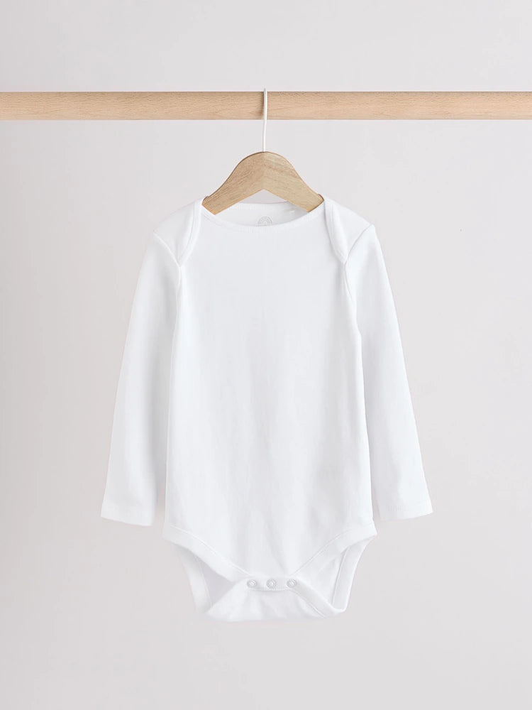 9 Pack Essential Baby Long Sleeve Bodysuits