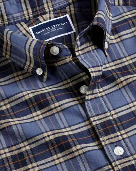 Overcheck Brushed Oxford Shirt