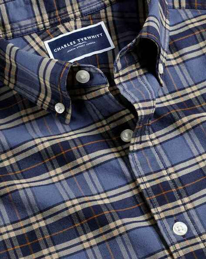 Overcheck Brushed Oxford Shirt