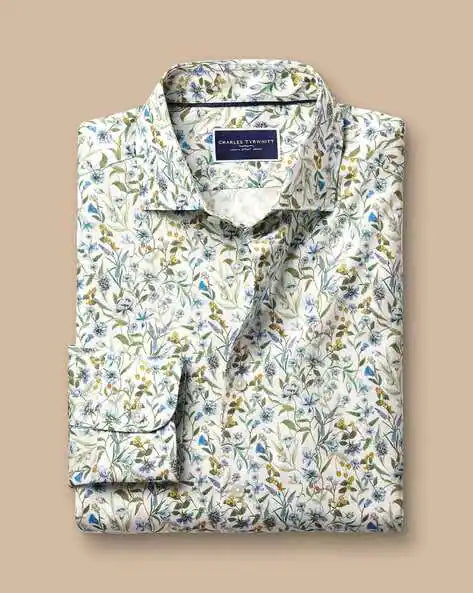 Multi Slim Fit Liberty Fabric Floral Print Slim Fit Shirt