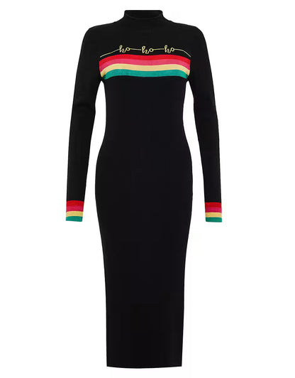 Black Knitted Christmas Dress