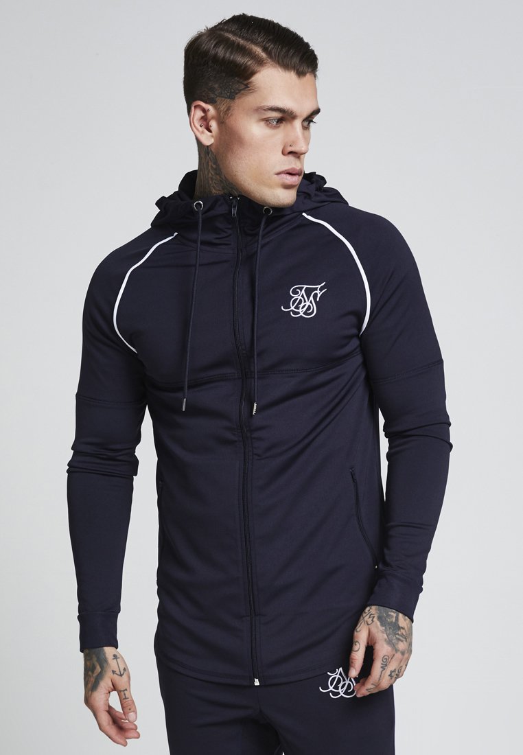 Zonal Zip Through Track Top Navy