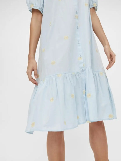 Fieldflower 2/4 Midi Dress - Whispy Blue