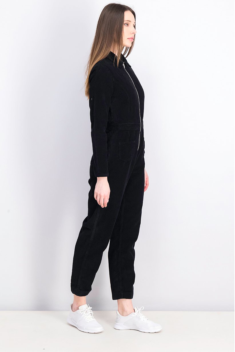 Black Corduroy Jumpsuit