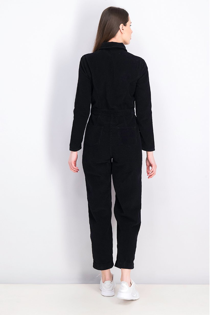 Black Corduroy Jumpsuit