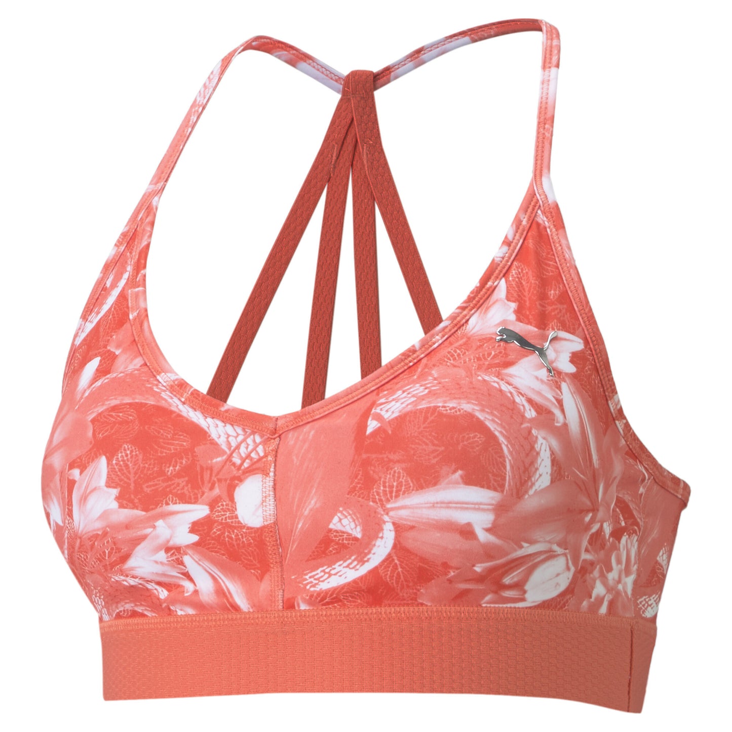 Untamed Women's Low Impact Training Bra - Georgia Peach-floral print