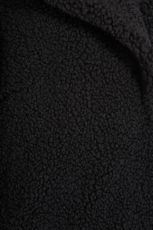 Tall Black Teddy Maxi Coat
