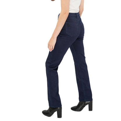 High Waisted Embellished Straight Leg Jeans