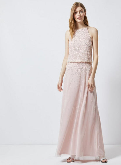 Ava Lou Maxi Dress Dark Rose