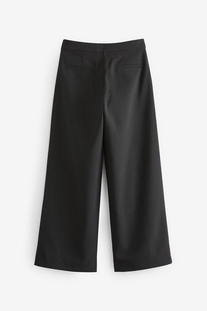 Black Chinos Wide Leg Trouser