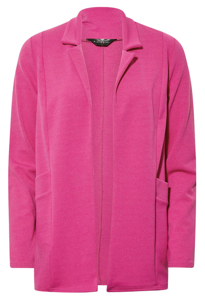 Petite Pink Scuba Blazer