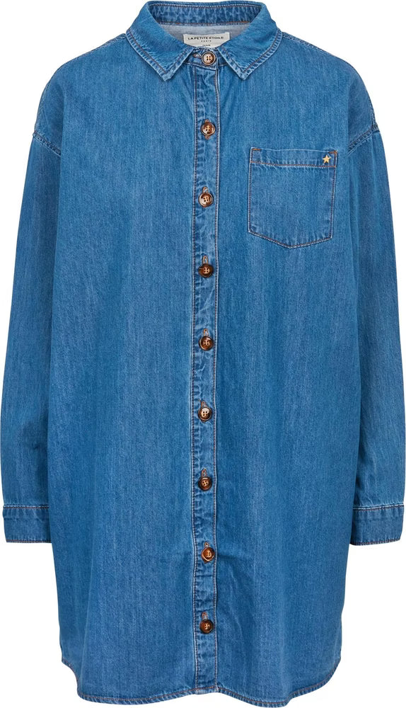 Long Sleeve Oversized Shirt Dress