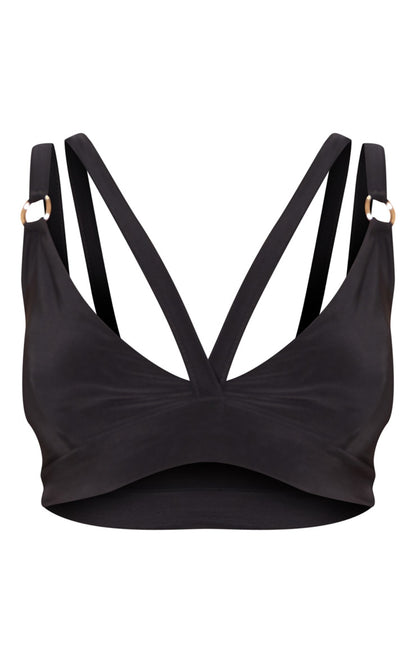 Slinky Bralet Top Black