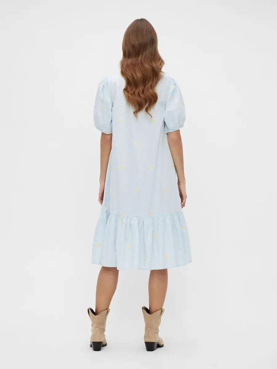 Fieldflower 2/4 Midi Dress - Whispy Blue