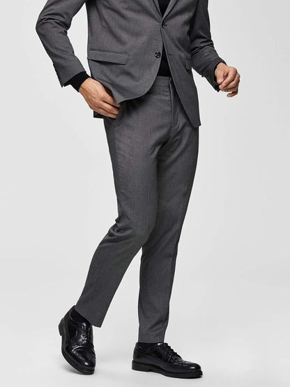 Mylologan Dark Grey Structured Trousers