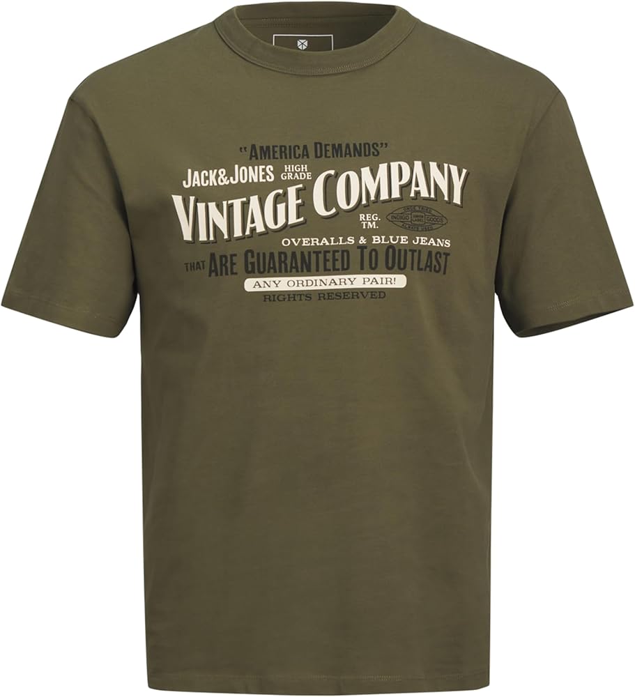 Men's Jprblumick Ss Tee T-Shirt Olive