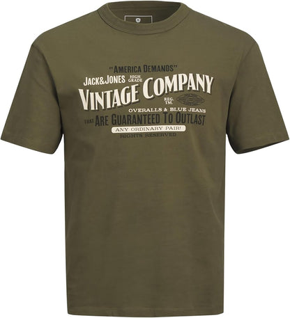 Men's Jprblumick Ss Tee T-Shirt Olive
