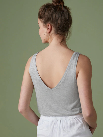 Grey Marl Slouch Vest