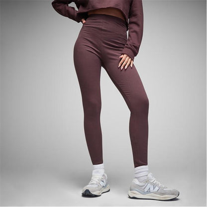 Chocolate Ribbed Legging