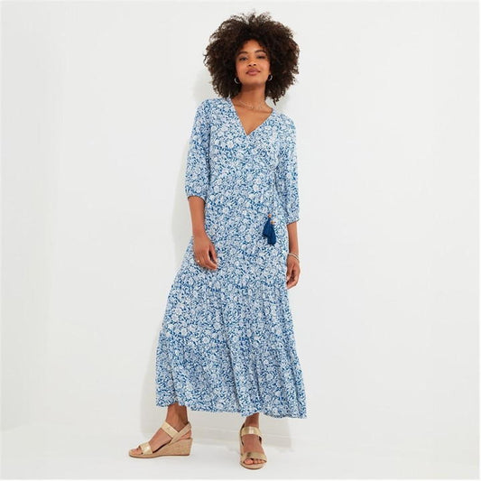 Wrap Blue Dress