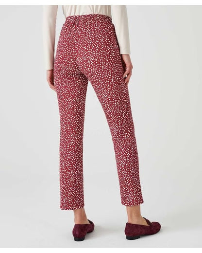 Bordeaux Spot Jersey Trouser
