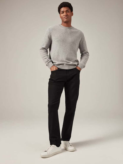 Black Solid Slim Fit Classic Stretch Jeans