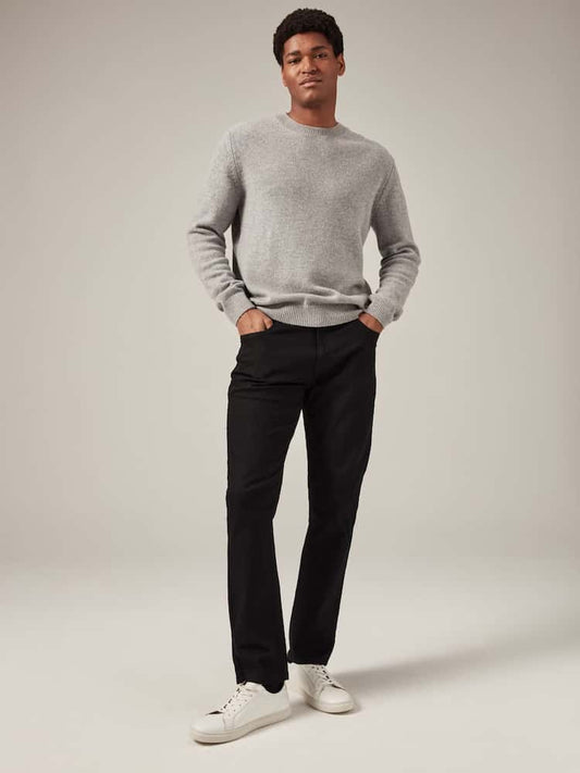 Black Solid Slim Fit Classic Stretch Jeans