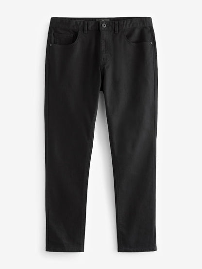 Black Solid Slim Fit Classic Stretch Jeans