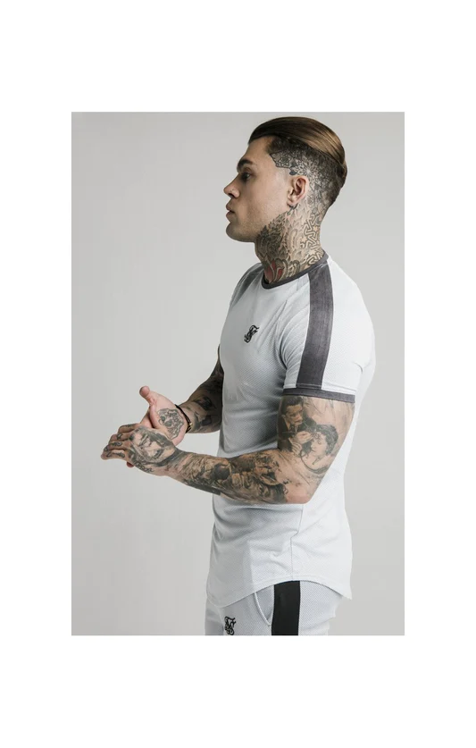 Panel Eyelet Tech Tee – Ice Grey