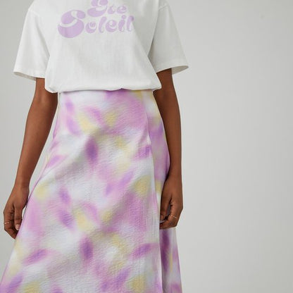 Tie Dye Midi Skirt