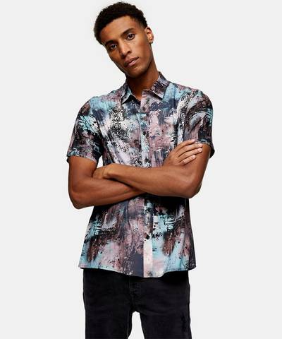 Digital Abstract Print Shirt