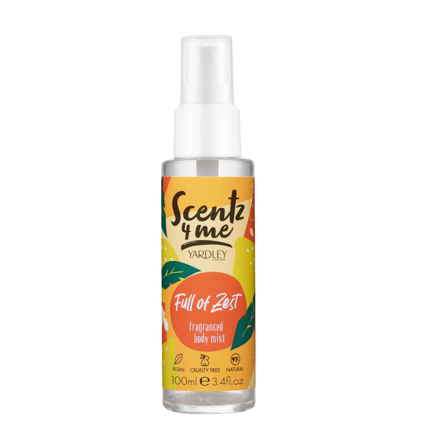 Yardley London Full Of Zest Citrus Fragrance Body Mist 100ml