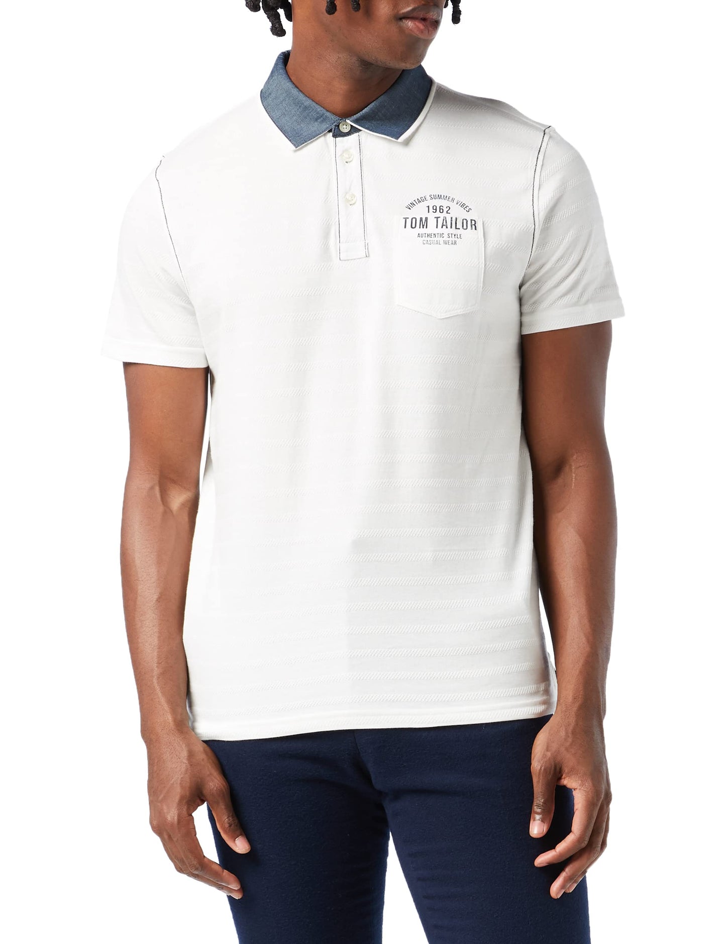 Structured Stripe Polo