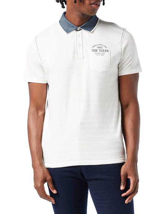 Structured Stripe Polo