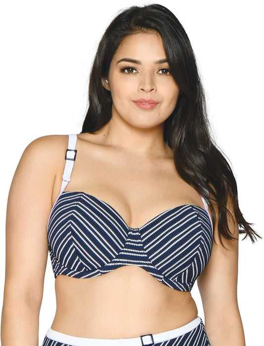 Curvy Kate Women's Sailor Girl Padded Balcony Bikini Top