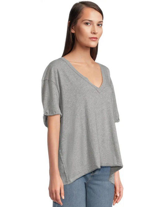 Free People Oversized V-Neck Voyage T-shirt