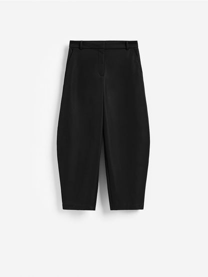 Reserved Black Barrel Leg Trouser